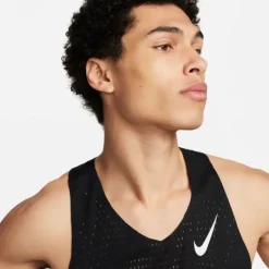 Nike T-shirt Et Manches Longues Running^Dri-FIT Advanced Aeroswift Singlet Noir