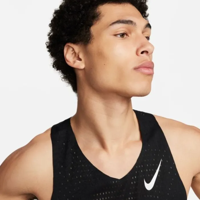 Nike T-shirt Et Manches Longues Running^Dri-FIT Advanced Aeroswift Singlet Noir