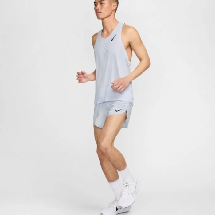 Nike T-shirt Et Manches Longues Running^Dri-FIT Advanced Aeroswift Singlet Bleu