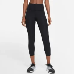 Nike Collant Et Pantalon Running^Dri-FIT Fast Crop Tights Noir