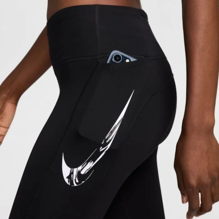 Nike Collant Et Pantalon Running^Dri-FIT Fast Swoosh Mid-Rise 7/8 Tights Noir