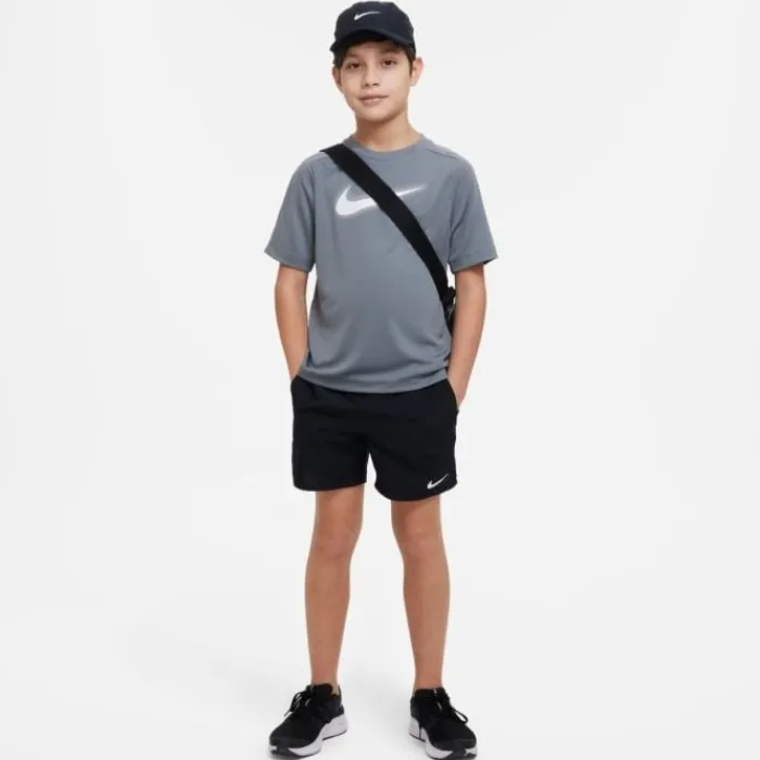 Nike T-shirt Running^Dri-Fit Graphic Shorts Sleeve Tee Gris