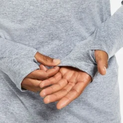 Nike Sous Vetement Sport|T-shirt Et Manches Longues Running^Dri-FIT Half Zipp Long Sleeve Gris