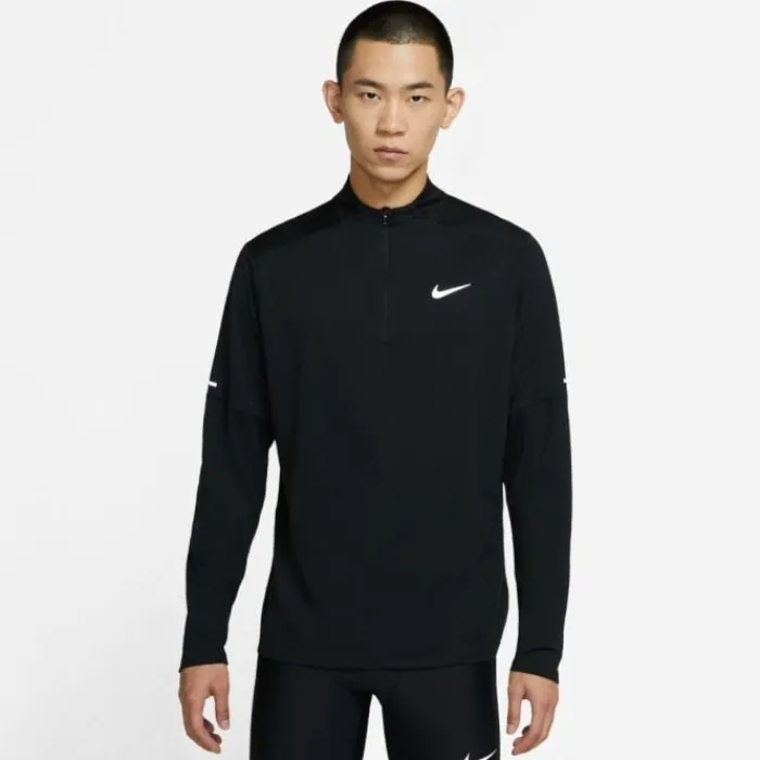 Nike Sous Vetement Sport|T-shirt Et Manches Longues Running^Dri-FIT Half Zipp Long Sleeve Noir