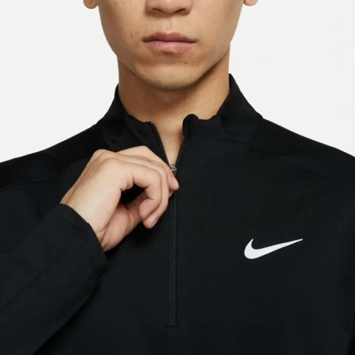 Nike Sous Vetement Sport|T-shirt Et Manches Longues Running^Dri-FIT Half Zipp Long Sleeve Noir