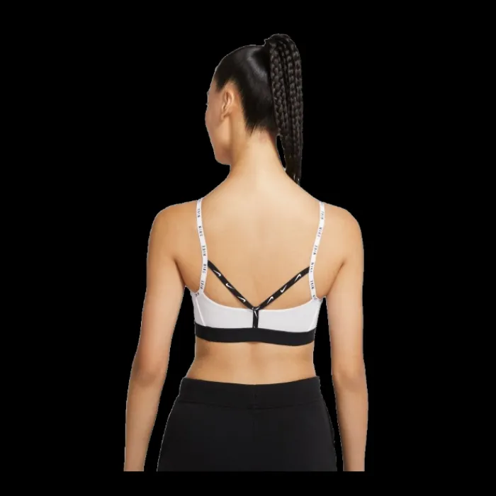 Nike Brassière De Sport^Dri-fit Indy Logo Tp Bra Blanc