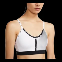 Nike Brassière De Sport^Dri-fit Indy Logo Tp Bra Blanc