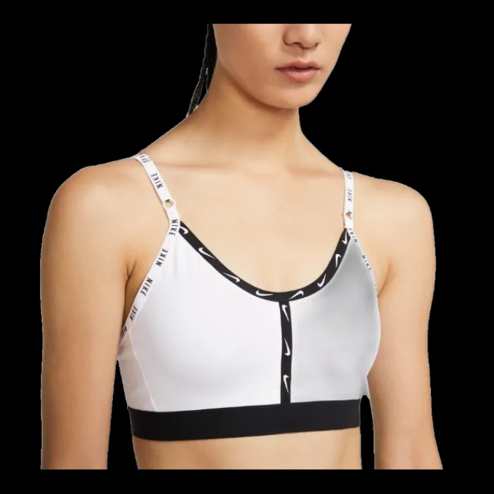 Nike Brassière De Sport^Dri-fit Indy Logo Tp Bra Blanc