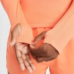 Nike T-shirt Et Manches Longues Running^Dri-FIT Long Sleeve Half Zip Top Orange