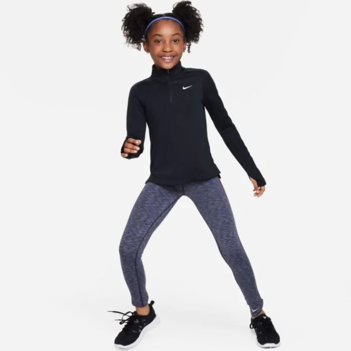 Nike T-shirt Et Manches Longues Running^Dri-FIT Long Sleeve Half Zip Top Noir