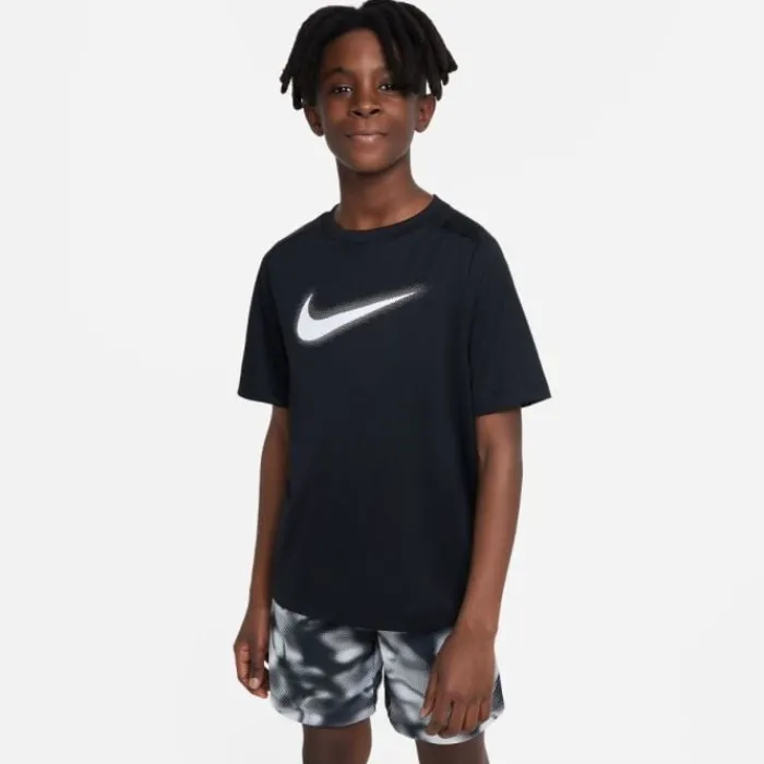 Nike T-shirt Running^Dri-FIT Multi+ Graphic Short Sleeve Tee Noir