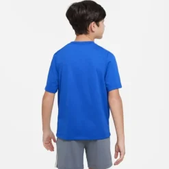 Nike T-shirt Running^Dri-FIT Multi+ Graphic Short Sleeve Tee Bleu
