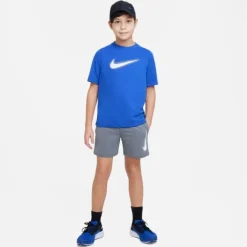 Nike T-shirt Running^Dri-FIT Multi+ Graphic Short Sleeve Tee Bleu