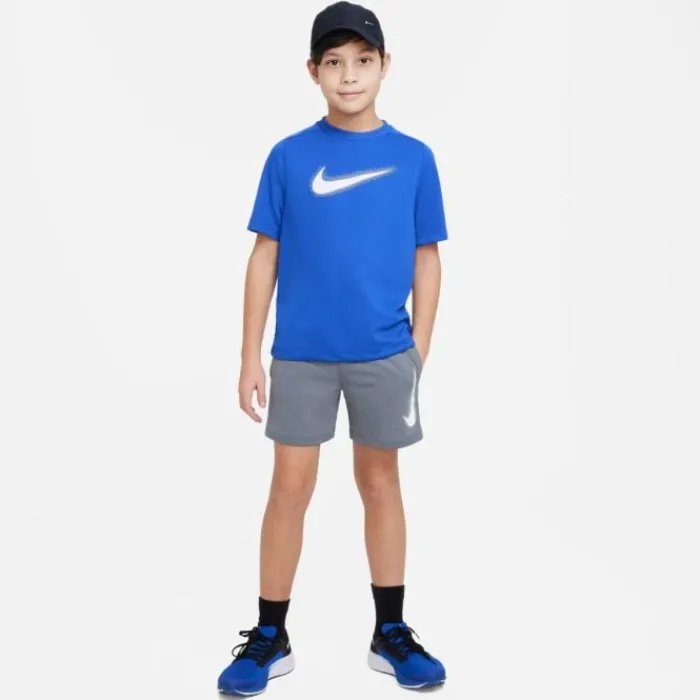 Nike T-shirt Running^Dri-FIT Multi+ Graphic Short Sleeve Tee Bleu