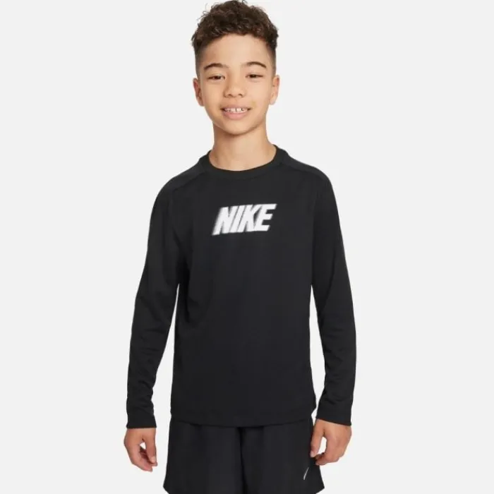 Nike T-shirt Et Manches Longues Running^Dri-FIT Multi+ Long Sleeve Tee Noir