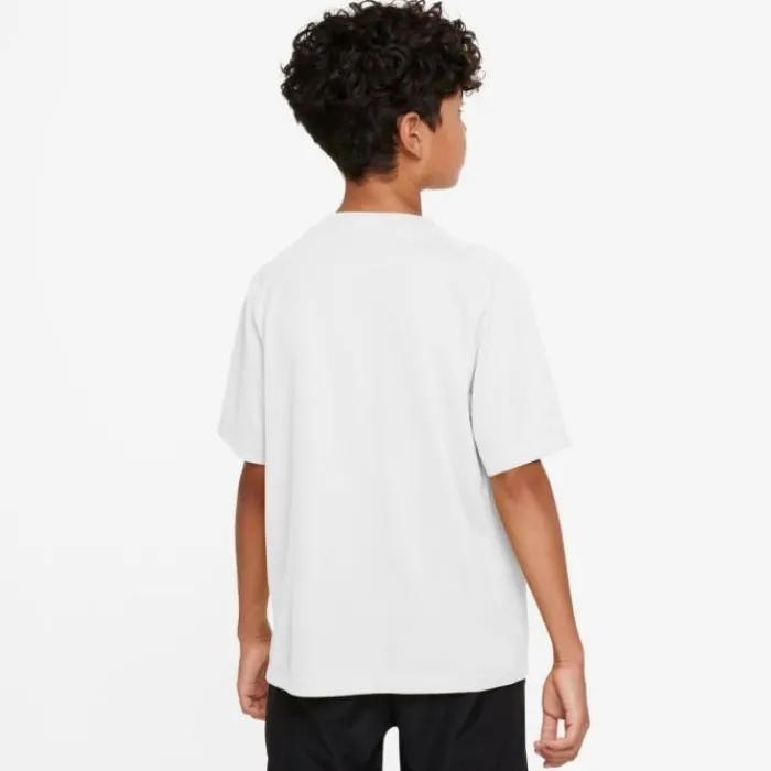 Nike T-shirt Running^Dri-FIT Multi Short Sleeve Tee Blanc