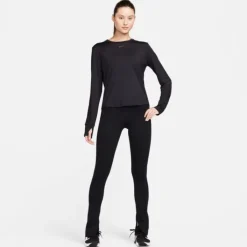 Nike T-shirt Et Manches Longues Running^Dri-FIT One Classic Long Sleeve Tee Noir