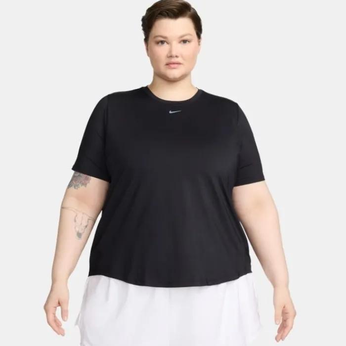 Nike T-shirt Et Manches Longues Running^Dri-Fit One Classic SS Top (Plus Size) Noir