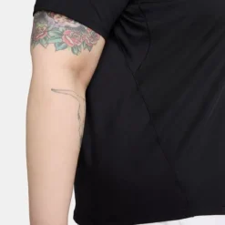Nike T-shirt Et Manches Longues Running^Dri-Fit One Classic SS Top (Plus Size) Noir