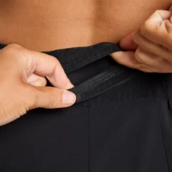 Nike Short Running^Dri-FIT One Swoosh HyperBright Mid-Rase Brief-Lined Shorts Noir