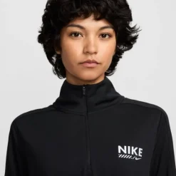 Nike T-shirt Et Manches Longues Running^Dri-FIT Pacer Half Zip GLS Noir
