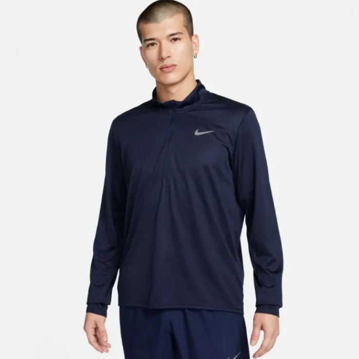 Nike T-shirt Et Manches Longues Running^Dri-FIT Pacer Half Zip Long Sleeve Tee Noir
