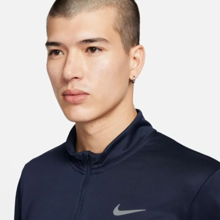 Nike T-shirt Et Manches Longues Running^Dri-FIT Pacer Half Zip Long Sleeve Tee Noir