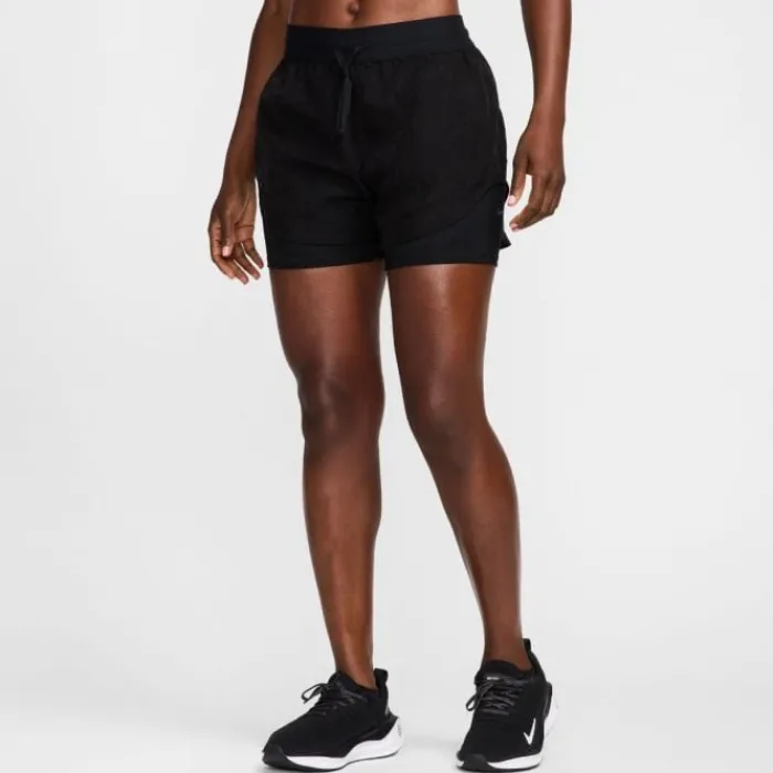 Nike Short Running^Dri-FIT Run Division Mid-Rise 3in 2in1 Shorts Noir