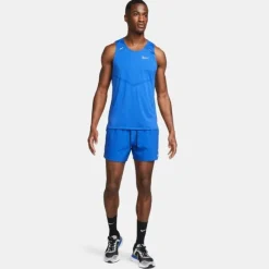 Nike Short Running^Dri-Fit Stride 5in Brief-Lined Shorts Bleu