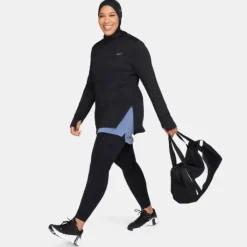 Nike Veste Running^Dri-FIT Swift Element UV Hooded Half Zip Jacket Noir