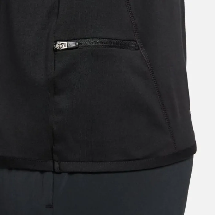 Nike T-shirt Et Manches Longues Running^Dri-FIT Swift Element UV Half Zip Noir