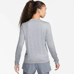 Nike T-shirt Et Manches Longues Running^Dri-FIT Swift UV Crew Long Sleeve Tee Gris