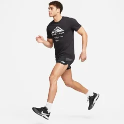 Nike Short Running^Dri-FIT Trail Second Sunrise 5in Brief-Lined Shorts Noir