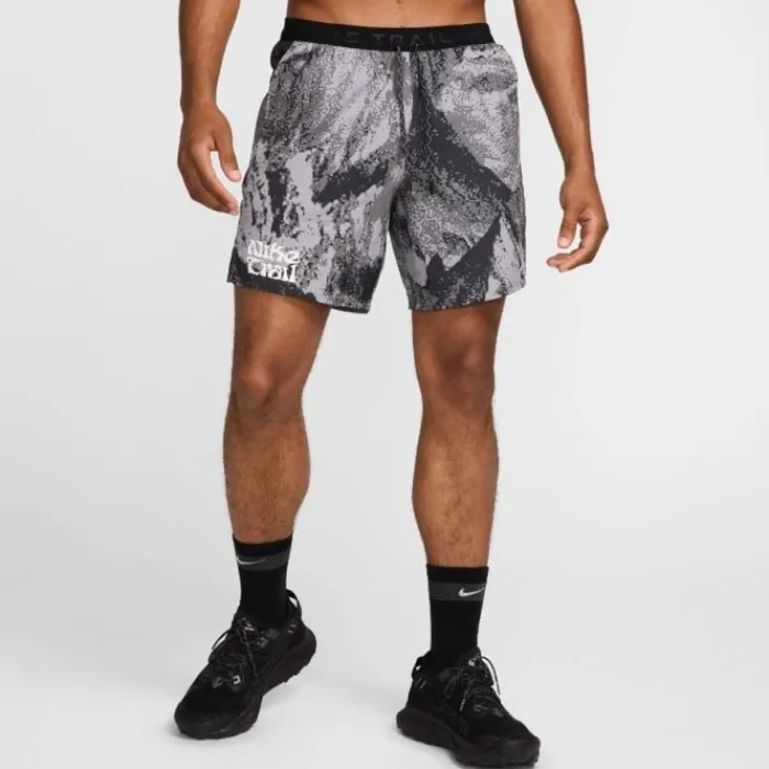 Nike Short Running^Dri-FIT Trail Stride MB 7in Shorts Blanc