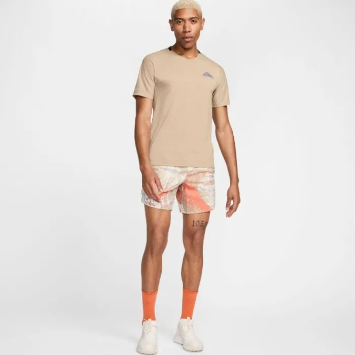 Nike Short Running^Dri-FIT Trail Stride MB 7in Shorts Marron