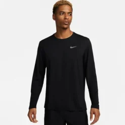 Nike T-shirt Et Manches Longues Running^Dri-FIT UV Miler Long Sleeve Tee Noir