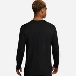 Nike T-shirt Et Manches Longues Running^Dri-FIT UV Miler Long Sleeve Tee Noir