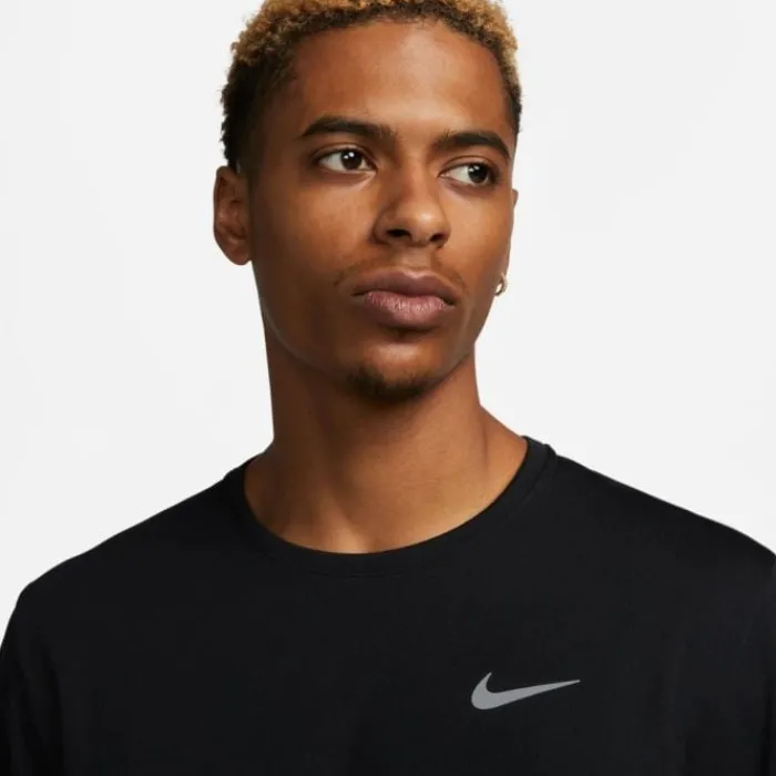 Nike T-shirt Et Manches Longues Running^Dri-FIT UV Miler Long Sleeve Tee Noir