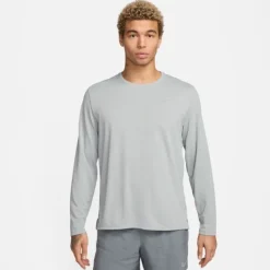 Nike T-shirt Et Manches Longues Running^Dri-FIT UV Miler Long Sleeve Tee Gris