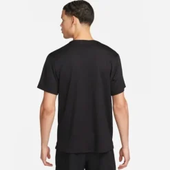 Nike T-shirt Et Manches Longues Running^Dri-Fit UV Miler Short Sleeve Tee Noir