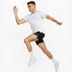 Nike T-shirt Et Manches Longues Running^Dri-Fit UV Miler Short Sleeve Tee Blanc