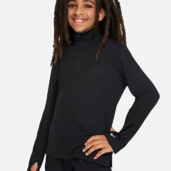 Nike T-shirt Et Manches Longues Running^Dri-FIT UV Multi Long Sleeve Half Zip Top Noir