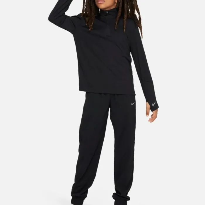 Nike T-shirt Et Manches Longues Running^Dri-FIT UV Multi Long Sleeve Half Zip Top Noir