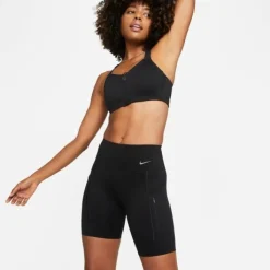 Nike Short Running^Firm-Support Mid-Rise Shorts With Pockets Noir