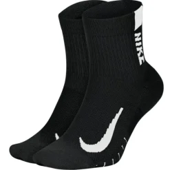 Nike Chaussettes|Chaussettes Running^Multiplier Ankle 2-Pack Socks Noir