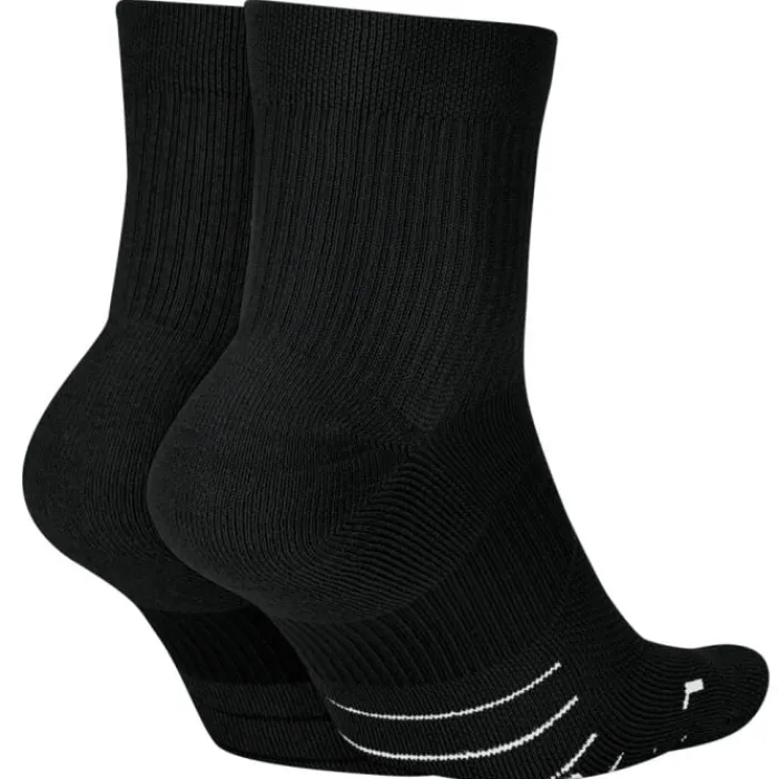 Nike Chaussettes|Chaussettes Running^Multiplier Ankle 2-Pack Socks Noir