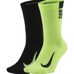 Nike Chaussettes|Chaussettes Running^Multiplier Crew 2-Pack Socks Vert