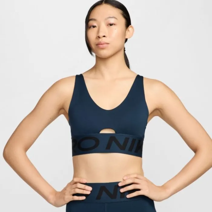 Nike Brassière De Sport^Pro Indy Plunge Bra Bold Bleu