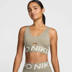Nike Brassière De Sport^Pro Indy Plunge Bra Bold Marron