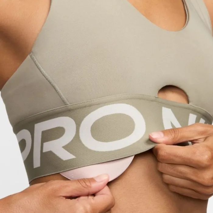 Nike Brassière De Sport^Pro Indy Plunge Bra Bold Marron
